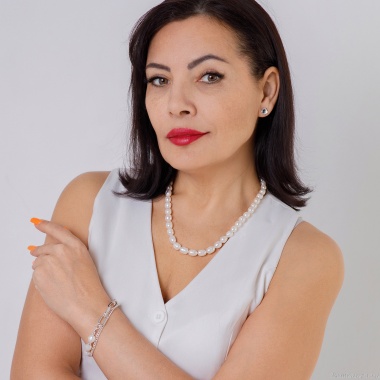 Колье Fiore Luna, String of Pearls Сarabiner, BL4514 S